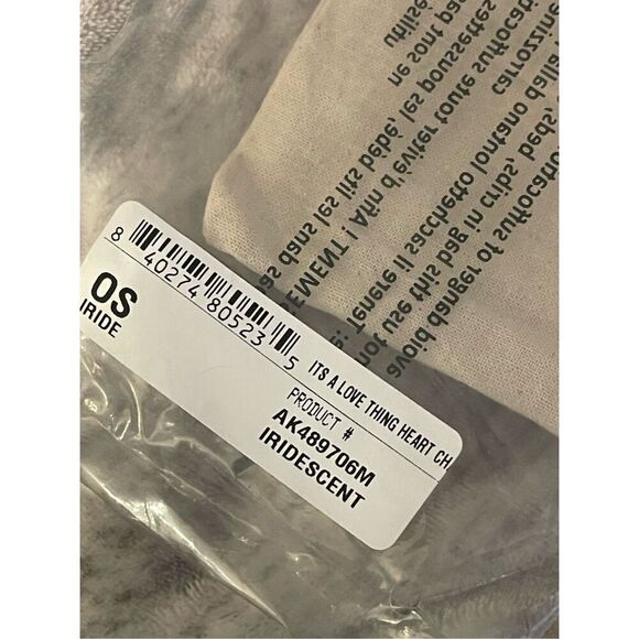 Aimee kestenberg iridescent its a love thing heart carabiner bracelet ch… - Picture 4 of 5